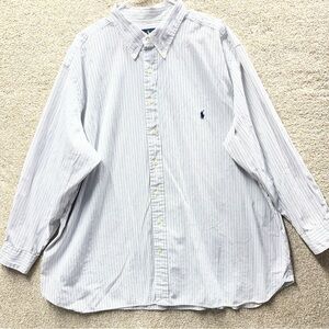 Imperfect Polo Ralph Lauren 100% cotton long sleeved button down shirt 19 neck